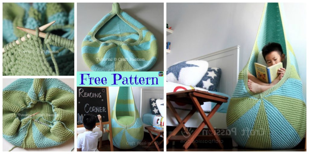 diy4ever- Knit Cocoon Hanging Seat - Free Pattern