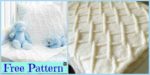 diy4ever- Pretty Knit Fence Baby Blanket - Free Pattern