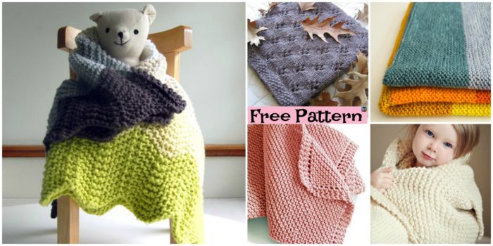 10 Easiest Knit Baby Blanket Free Patterns - DIY 4 EVER
