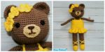 diy4ever- Adorable Crochet Bear Ballerina - Free Pattern