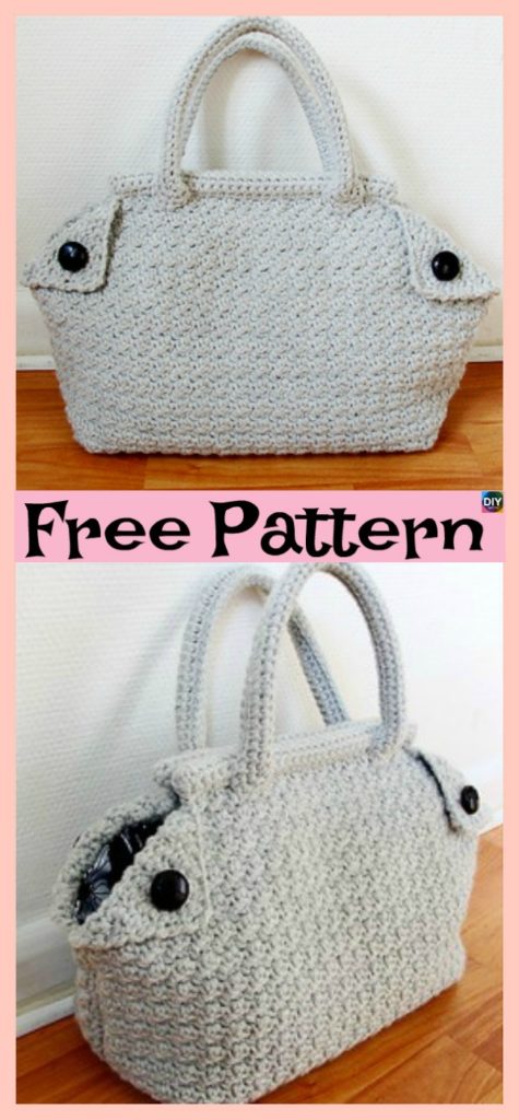 Classic Crochet Derek Bag - Free Pattern - DIY 4 EVER