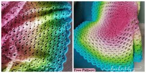diy4ever- Crochet Lotus Flower Blanket - Free Pattern