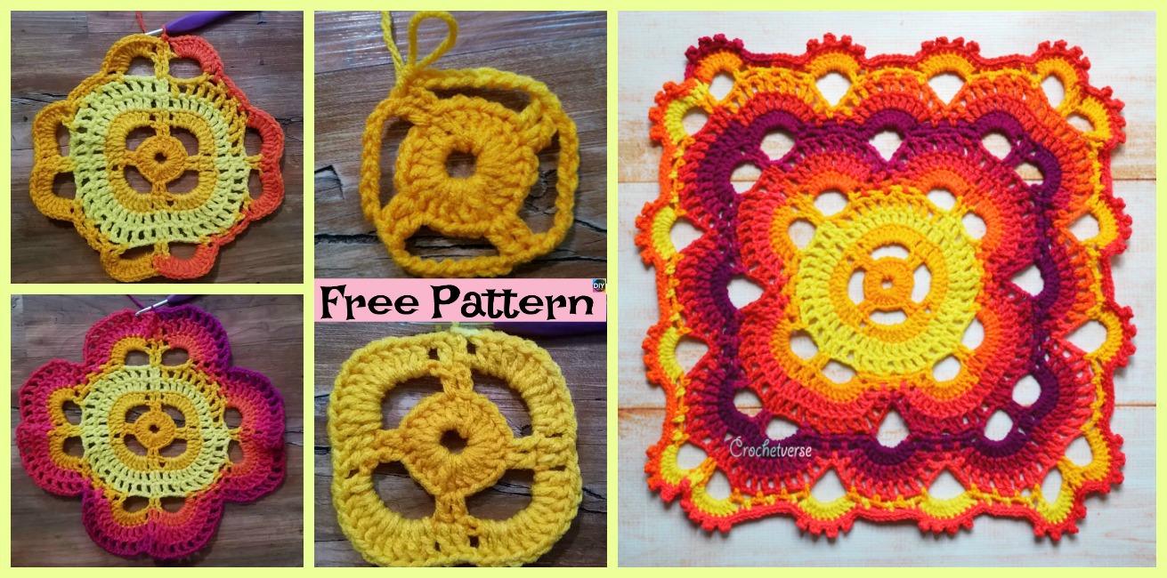 Wonderful Crochet Virus Blanket – Free Pattern