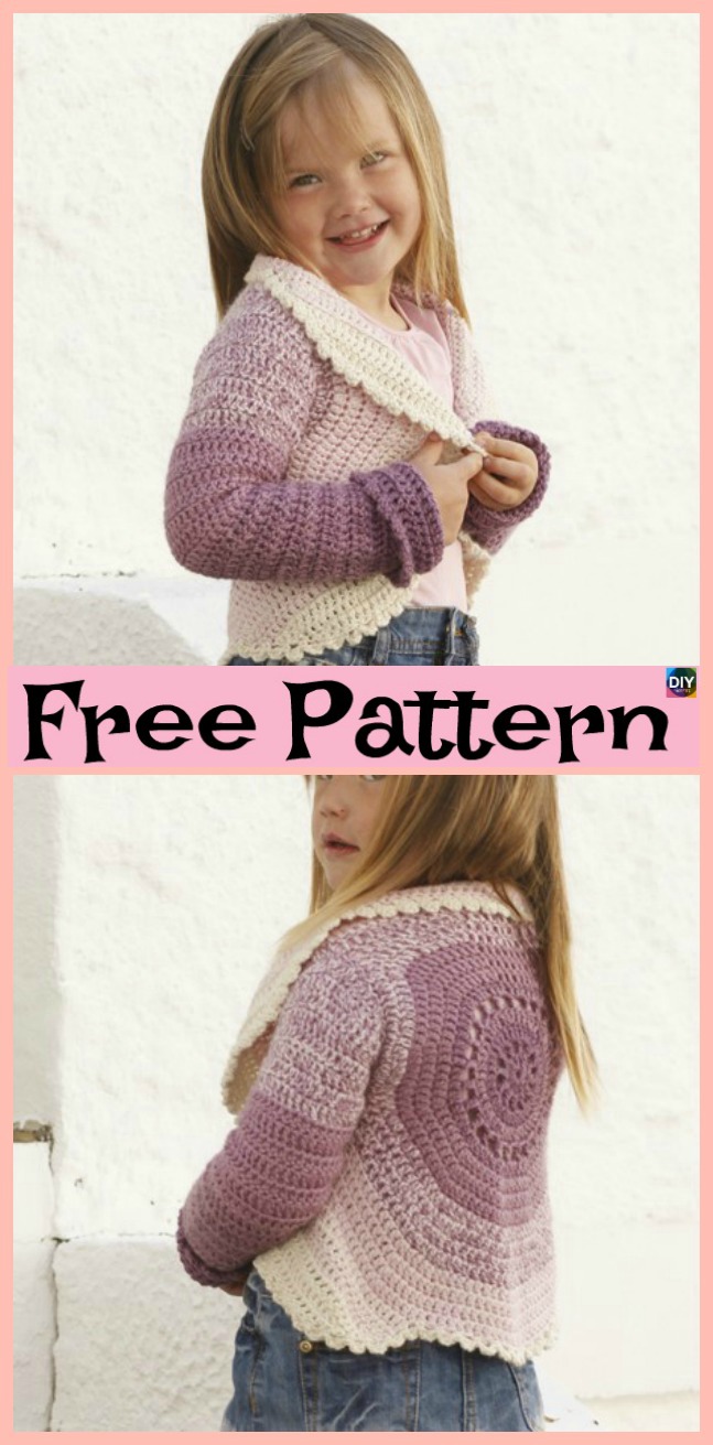 15 Unique Crochet Circular Jacket Free Patterns - DIY 4 EVER