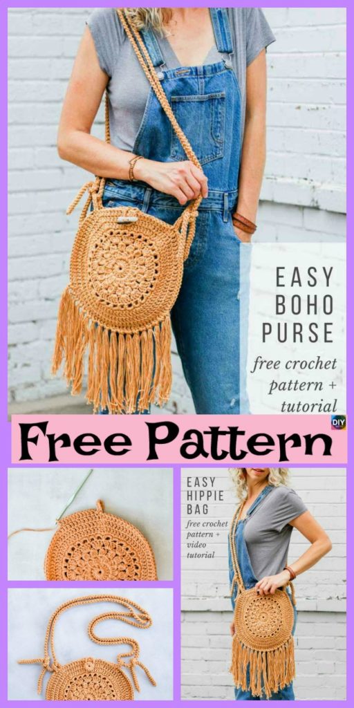 Street Fair Crochet Boho Purse – Free Pattern - DIY 4 EVER