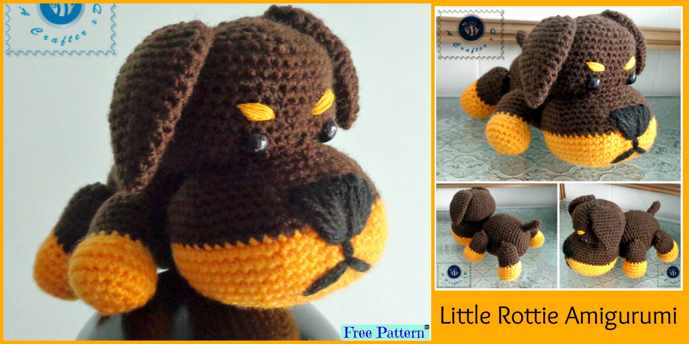 Adorable Crochet Little Puppy – Free Pattern