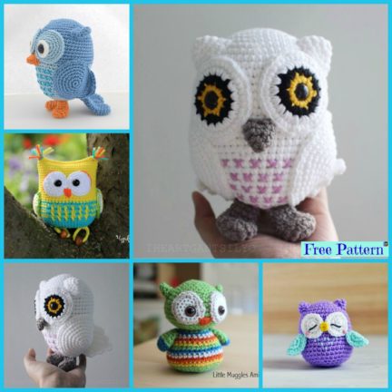 12 Cutest Crochet Amigurumi Owl Free Patterns - DIY 4 EVER