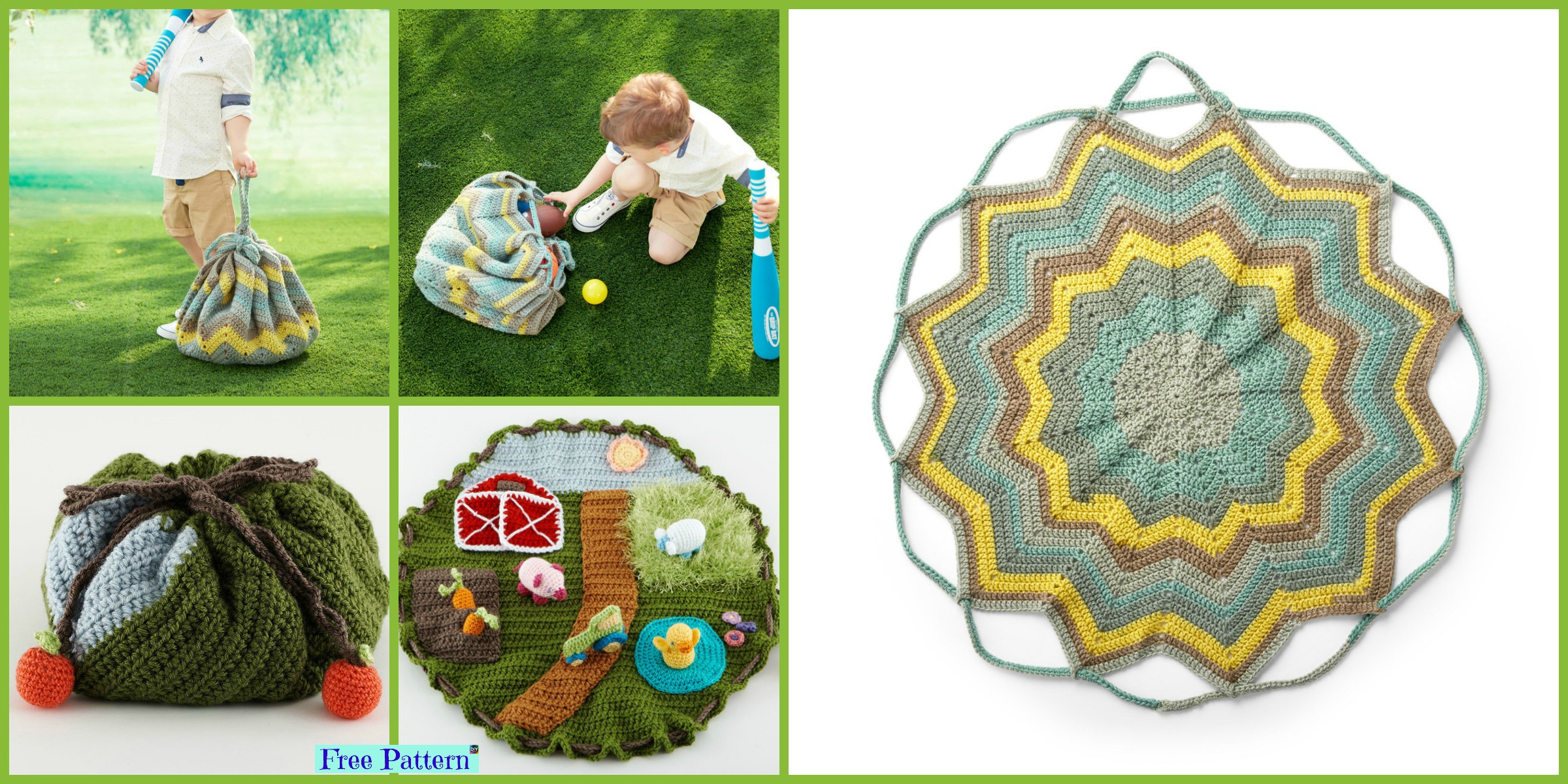 Useful Convertible Crochet Blanket Bag – Free Pattern
