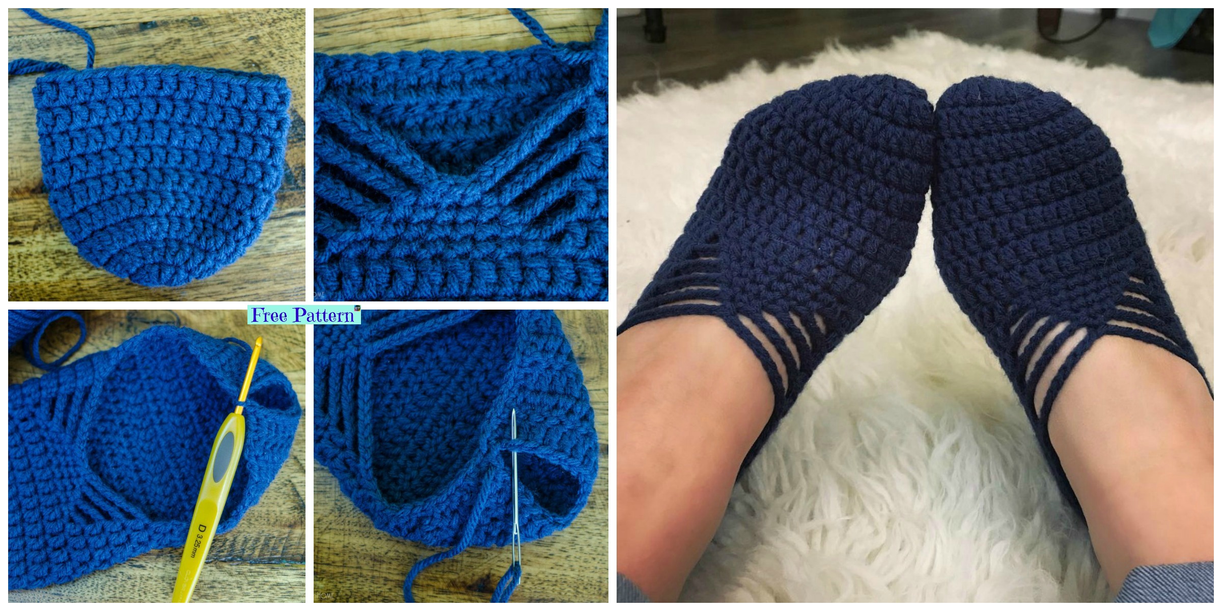 Pretty Crochet Ballet Slippers – Free Pattern