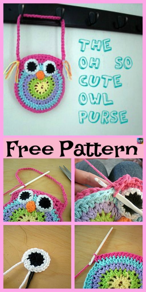 Adorable Crochet Owl Bags - Free Patterns - DIY 4 EVER