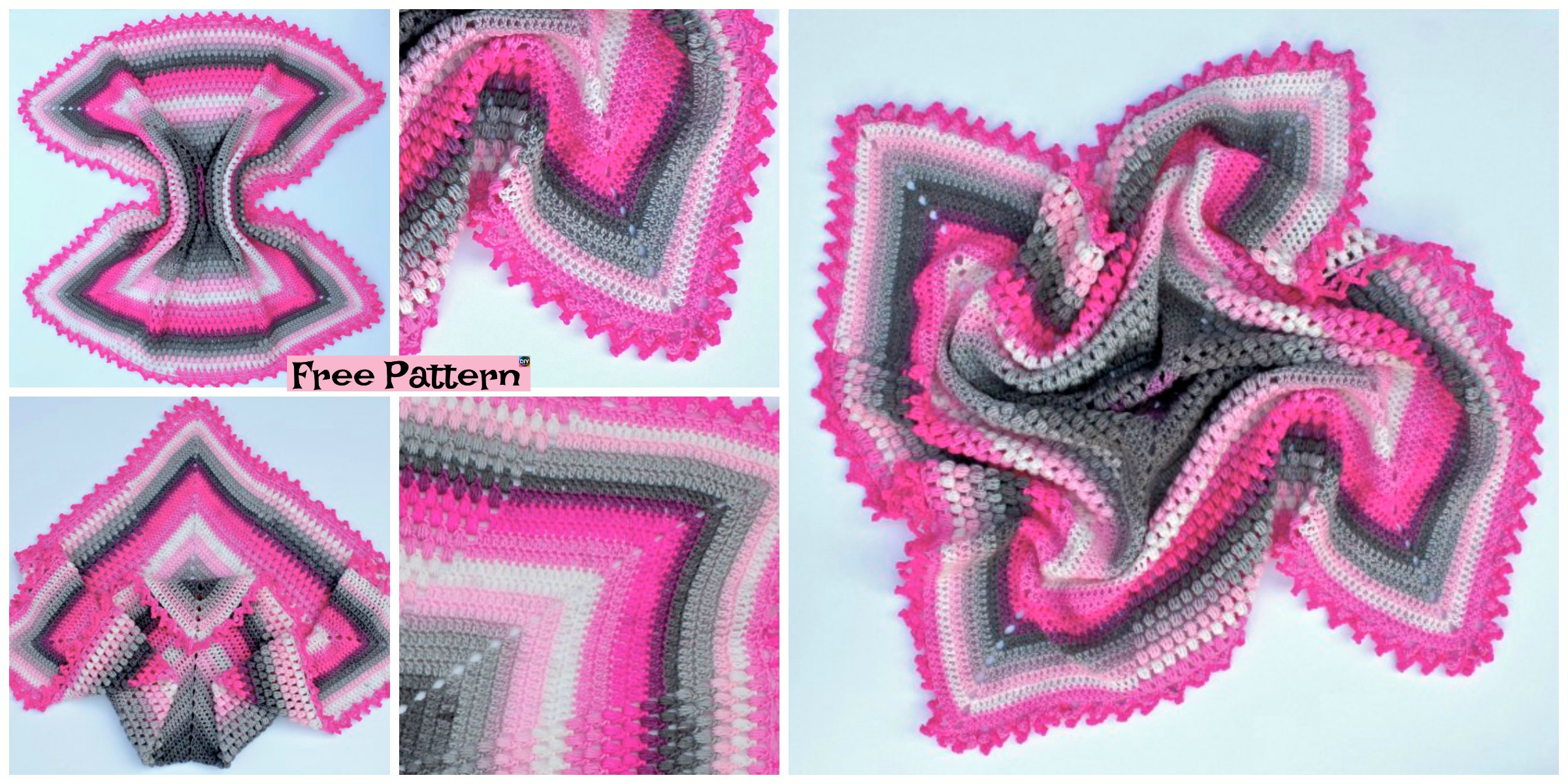 Crochet Pineapple Baby Blanket – Free Pattern