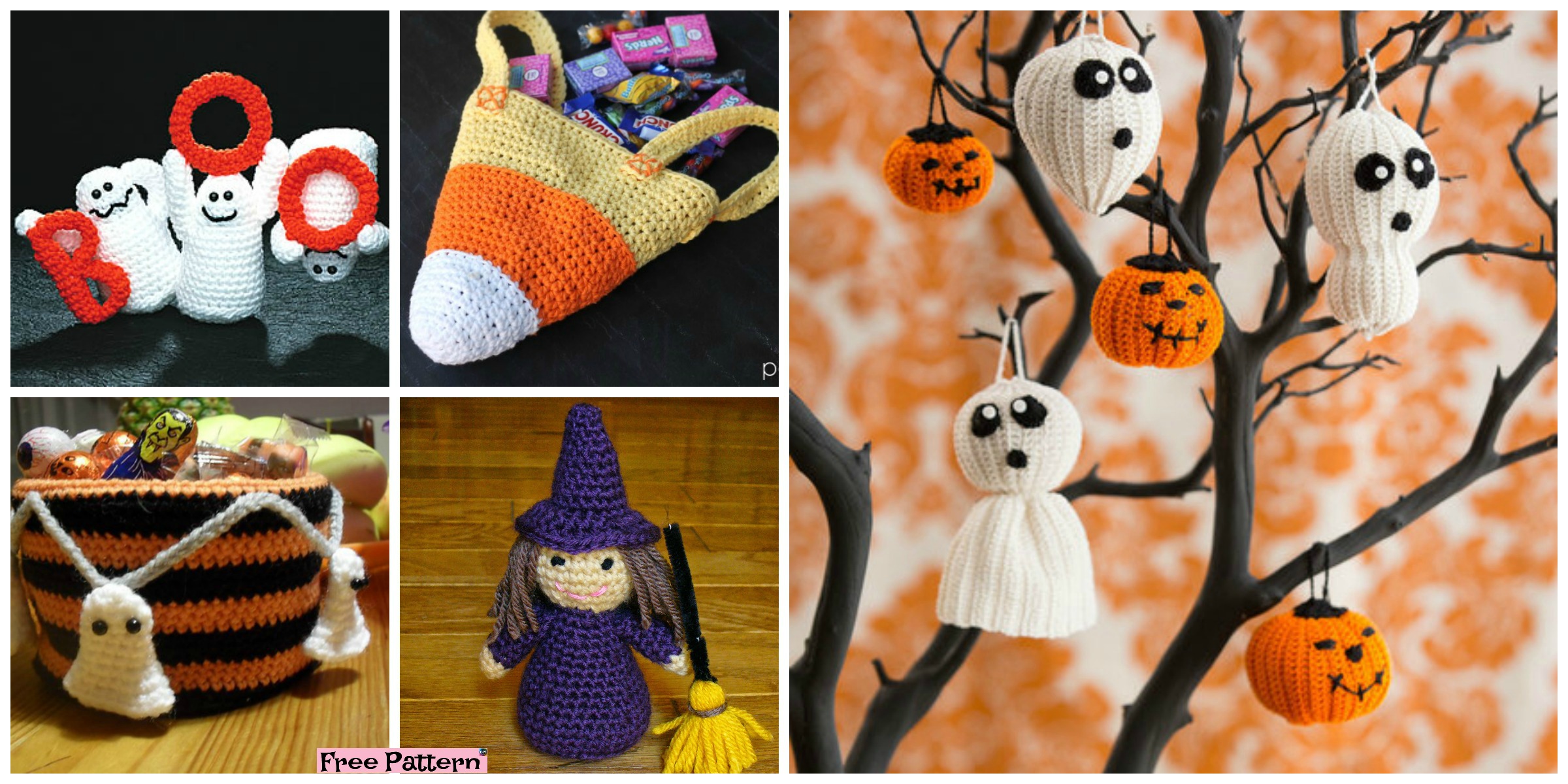 10 Crochet Halloween Decorations- Free Patterns