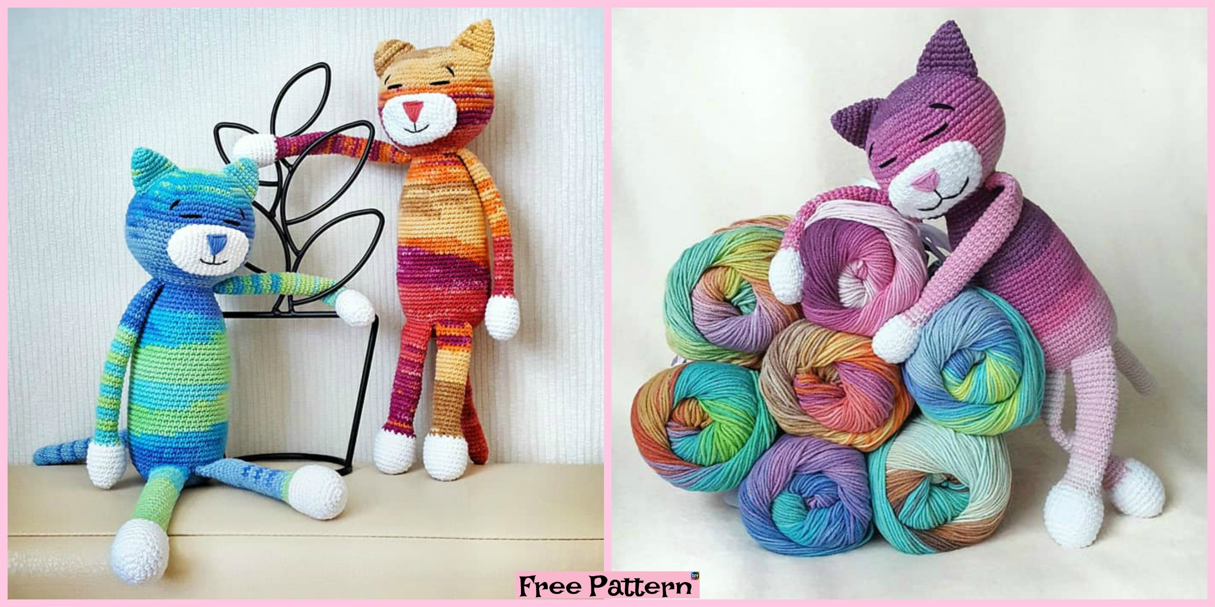 Crochet Large Ami Cat- Free Pattern