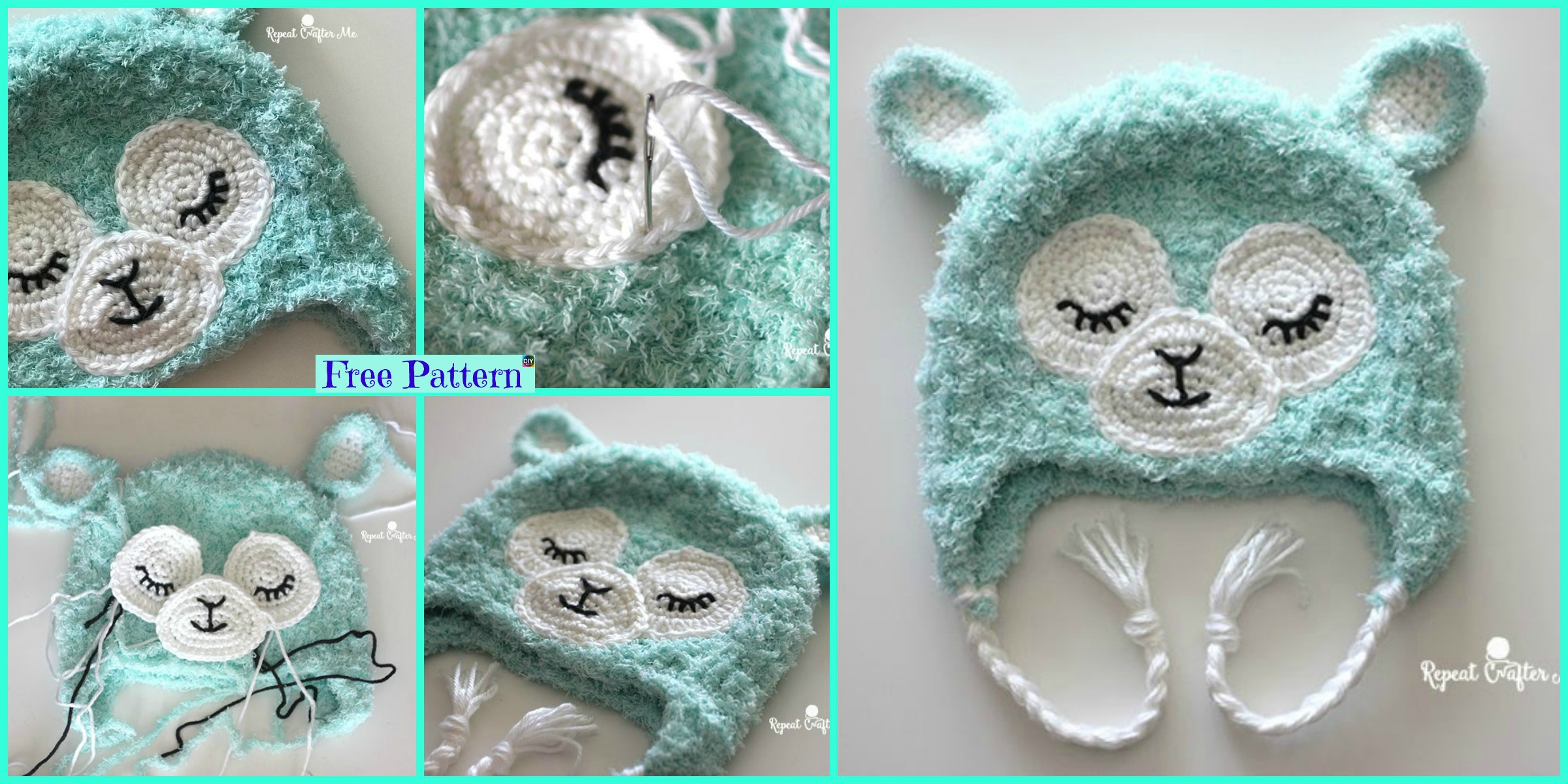 Cute Crochet Llama Hat – Free Pattern