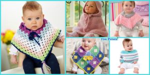 diy4ever-Crochet Baby Poncho - Free Pattern