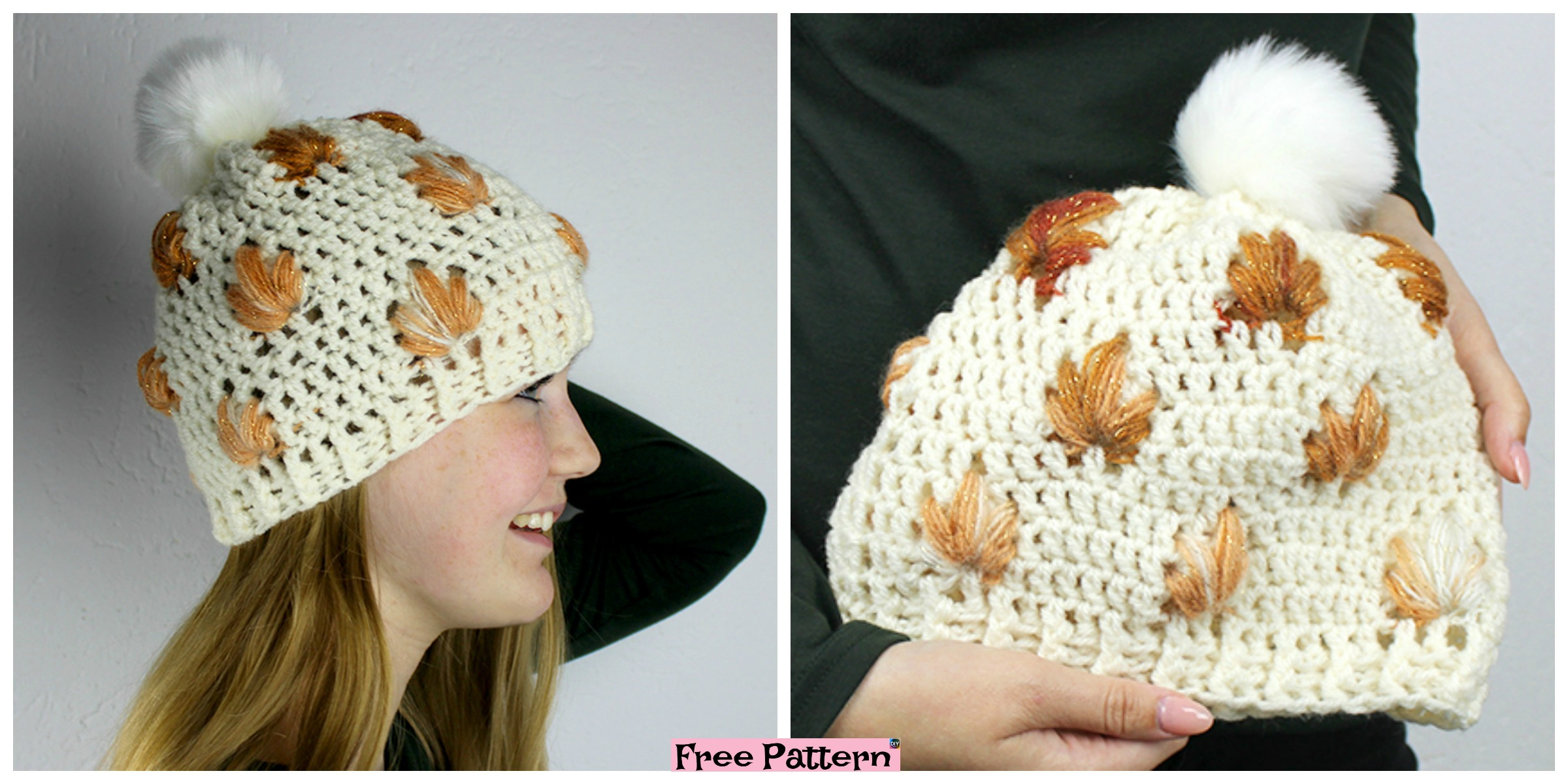 Crochet Leafly Autumn Hat – Free Pattern