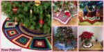 diy4ever-10 Crochet Christmas Tree Skirts - Free Patterns