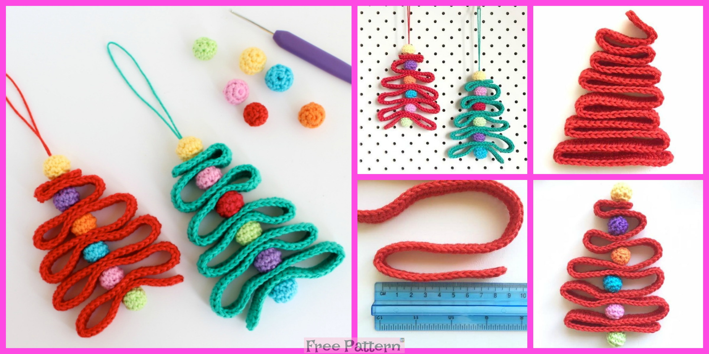 Crochet Christmas Ornaments  – Free Patterns