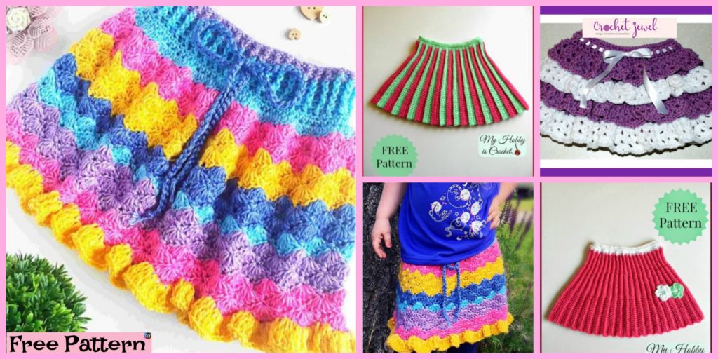 diy4ever-Crochet Pretty Skirt for Girl - Free Pattern
