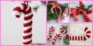diy4ever-Easy Crochet Candy Canes - Free Pattern