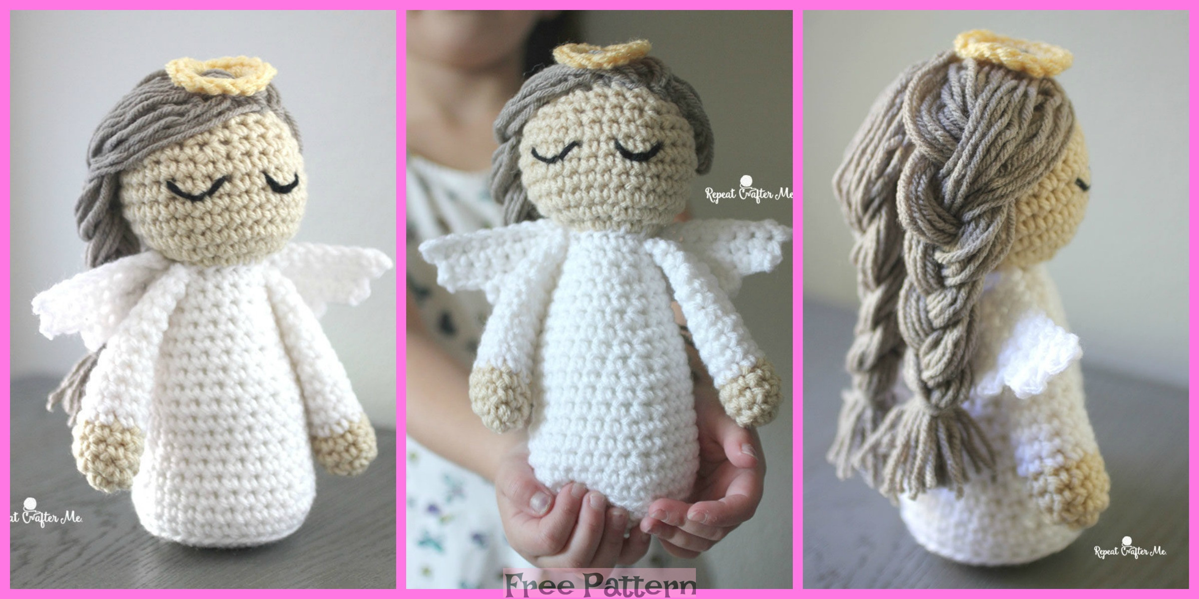 Cute Crocheted Angel – Free Pattern