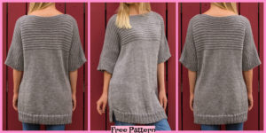 diy4ever-Knit Big Comfy Sweater - Free Pattern