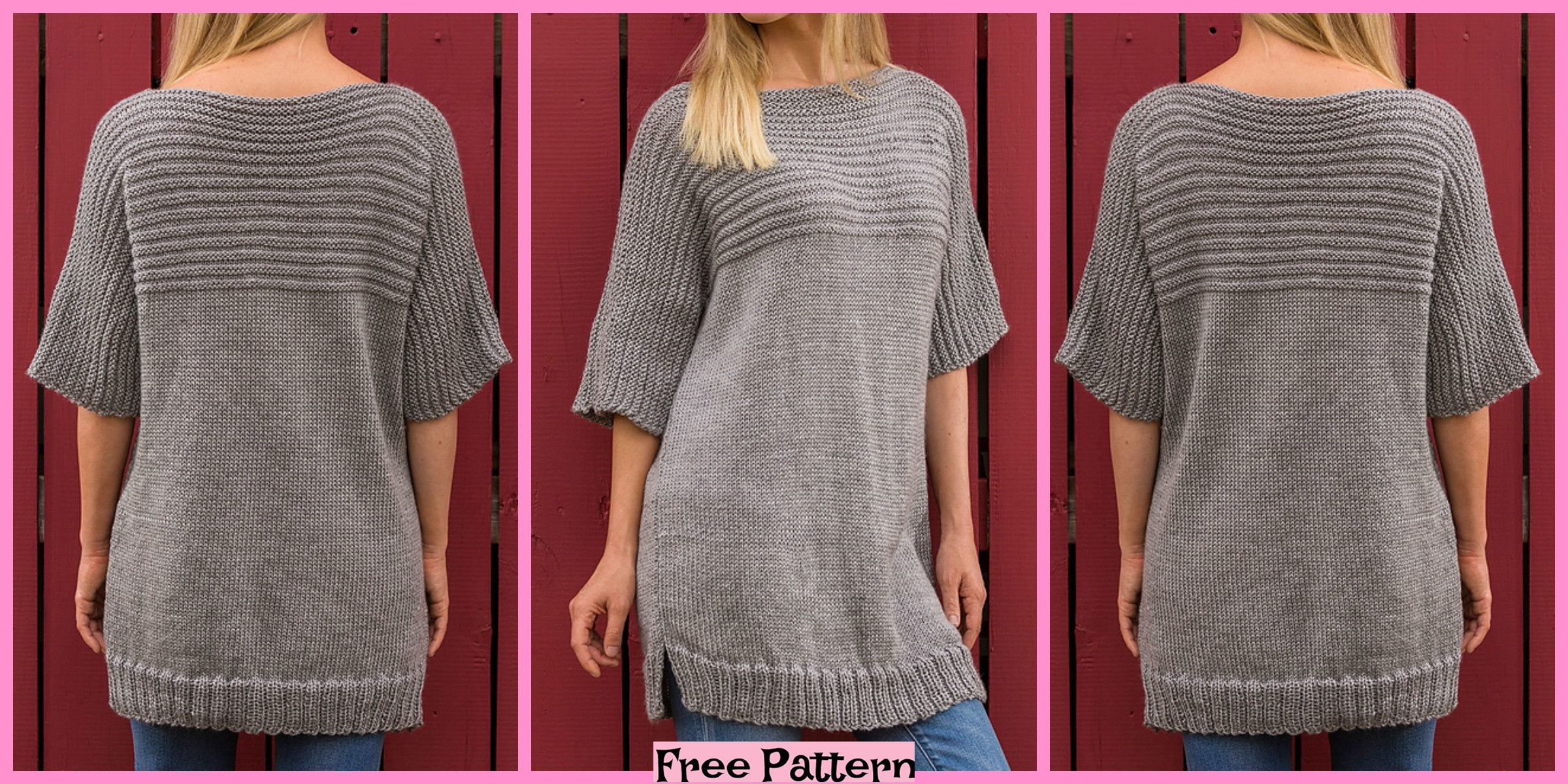 Knit Big Comfy Sweater – Free Pattern