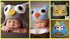 diy4ever-Crochet Cute Owl Hats - Free Patterns