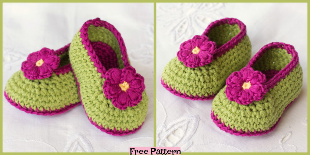diy4ever-Crochet Fairy Blossom Baby Booties - Free Pattern
