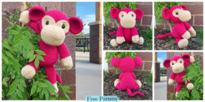 diy4ever-Crochet Mimi Monkey - Free Pattern