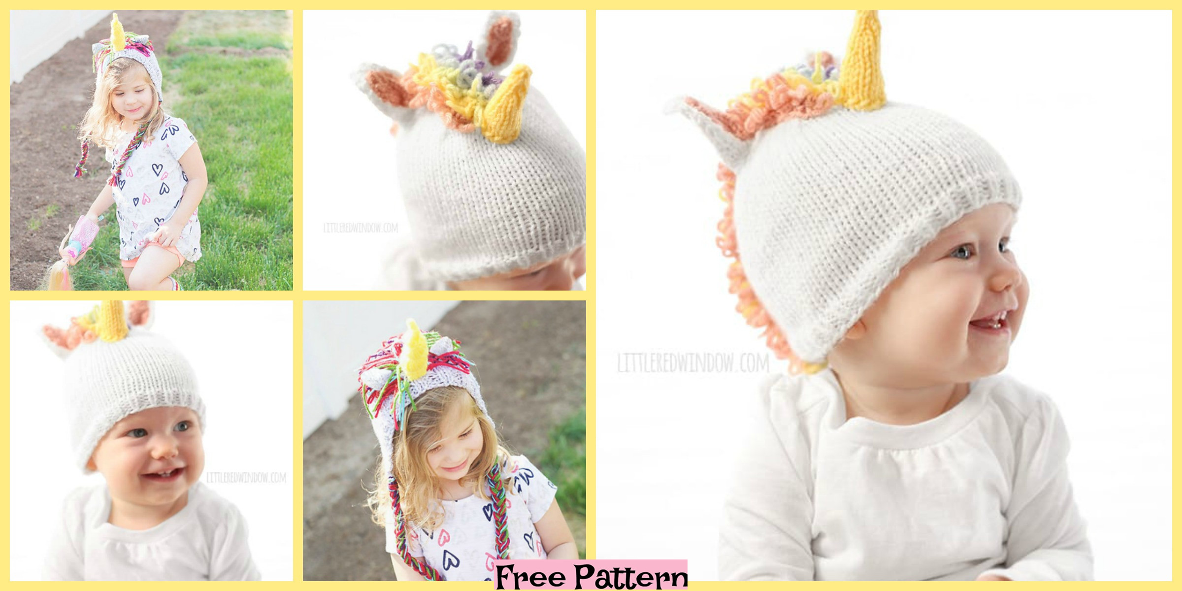 Cute Knit Unicorn Hat – Free Pattern