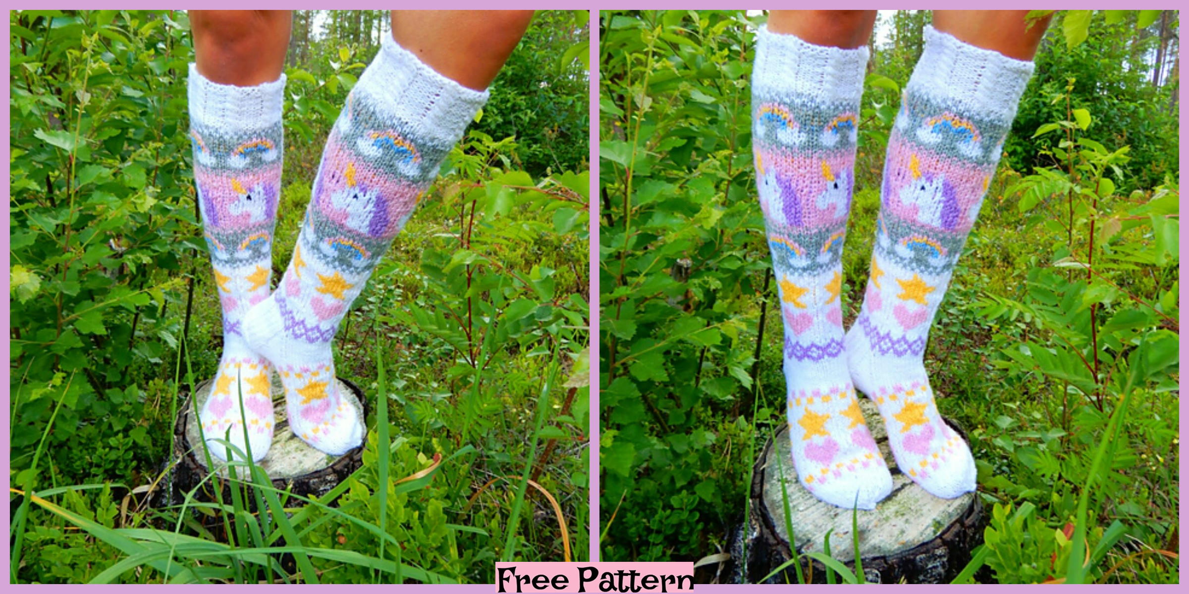Knit Unicorn Socks – Free Pattern
