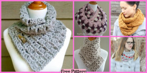 diy4ever-12 Crochet Infinity Scarves - Free Patterns