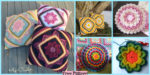 diy4ever-Crochet Bloom Pillow - Free Patterns