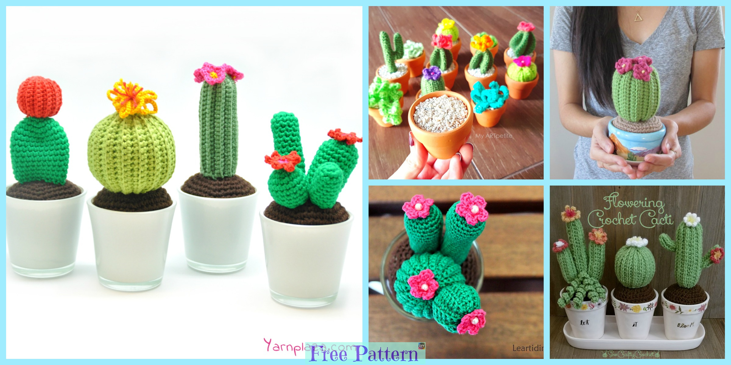 Crochet Cactus Amigurumi- Free Patterns