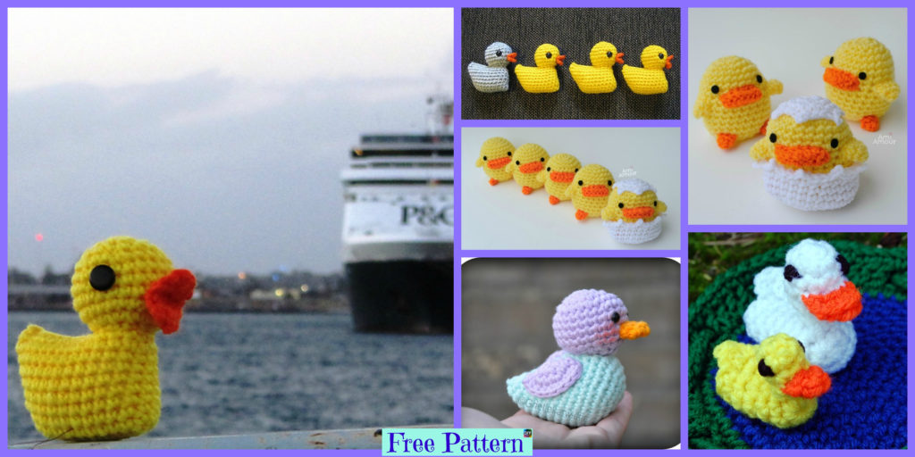 diy4ever-Crochet Duck Amigurumi - Free Patterns