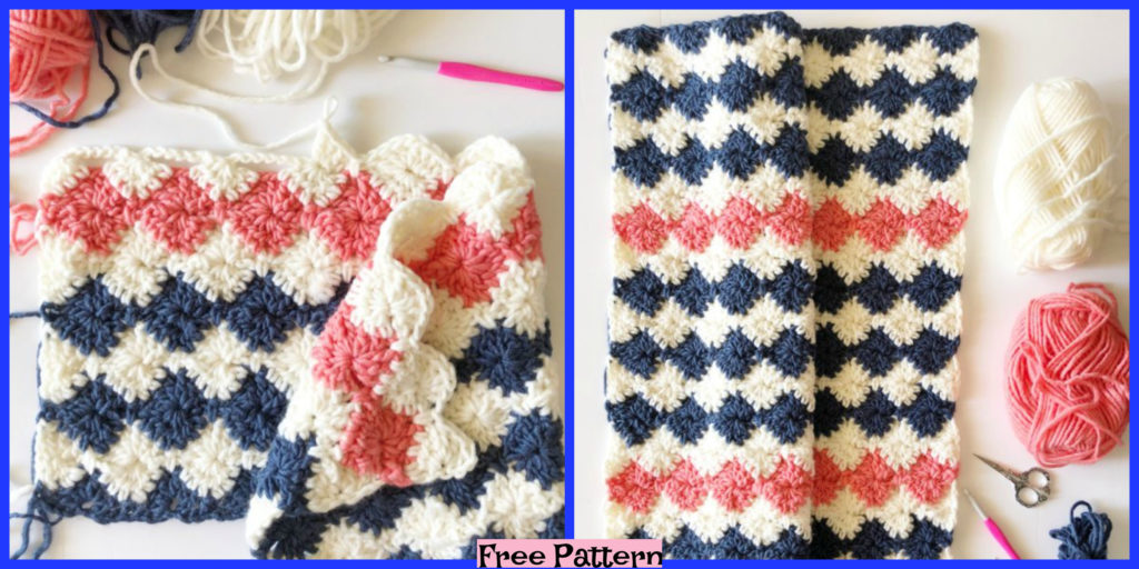 diy4ever-Crochet Harlequin Blanket - Free Pattern