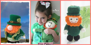 diy4ever-Crochet Leprechaun Cuddle Buddy - Free Pattern