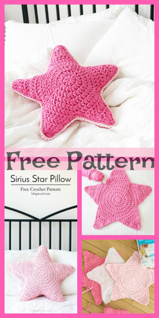 Crochet Starfish Pillow - Free Pattern - DIY 4 EVER