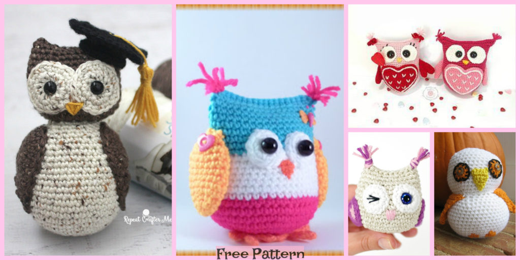 Cute Crochet Owl Amigurumi - Free Pattern - DIY 4 EVER