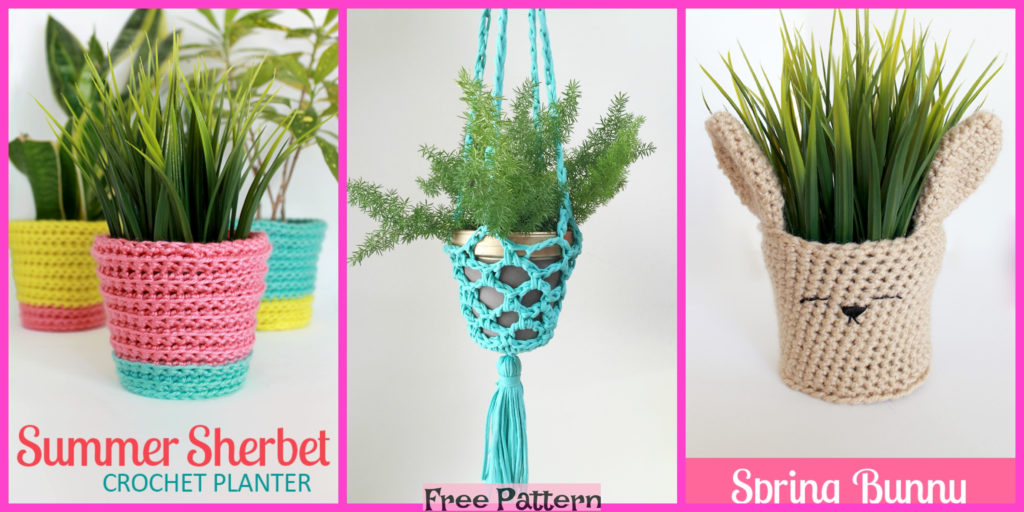 diy4ever-Crochet Fabulous Planter - Free Patterns