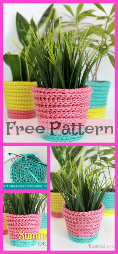 Crochet Fabulous Planter - Free Patterns - DIY 4 EVER
