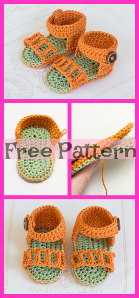 10 Crochet Spring Sandals - Free Patterns - DIY 4 EVER