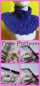 Crochet Broomstick Lace Cowl - Free Patterns - DIY 4 EVER