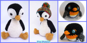 diy4ever-Crochet Pingu Penguin - Free Patterns