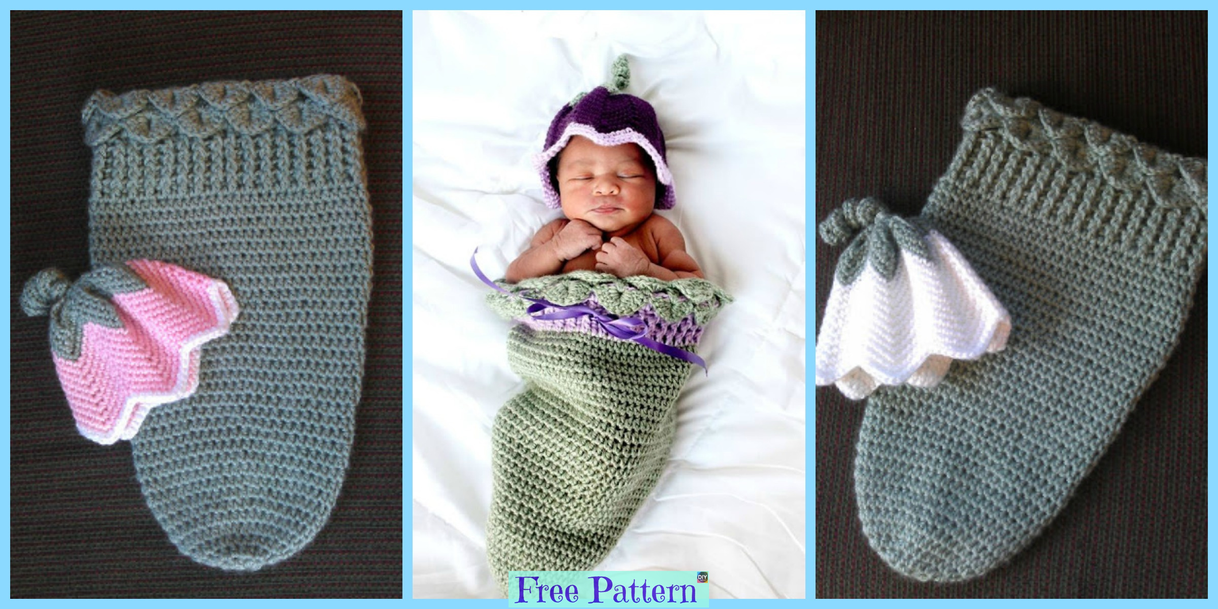 Crochet Tulip Hat & Cocoon Free Pattern