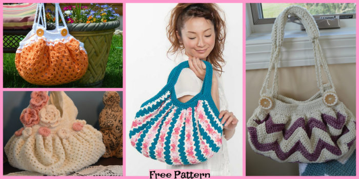 Crochet Unique Bags - Free Patterns - DIY 4 EVER