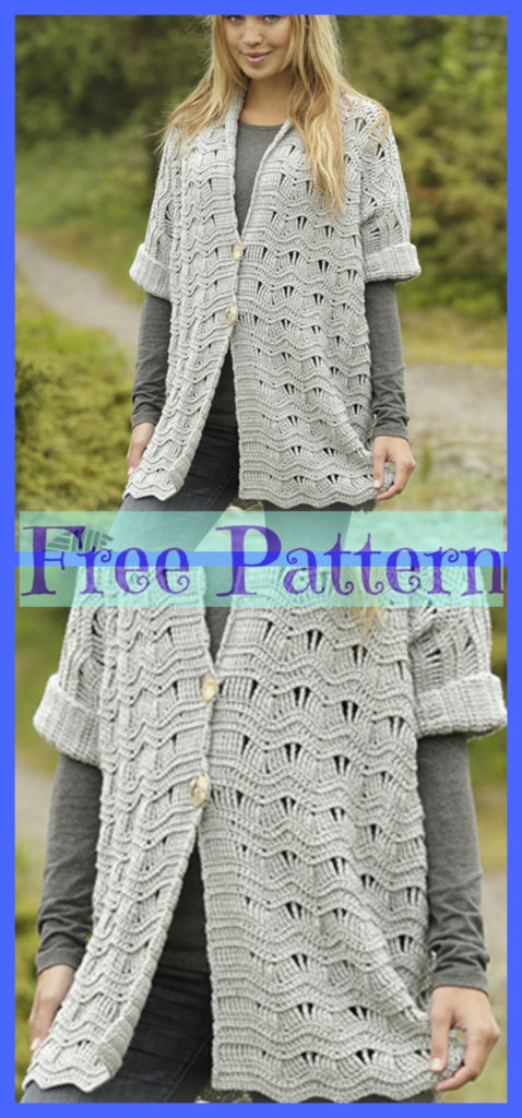 6 Unique Crochet Jacket - Free Patterns - DIY 4 EVER
