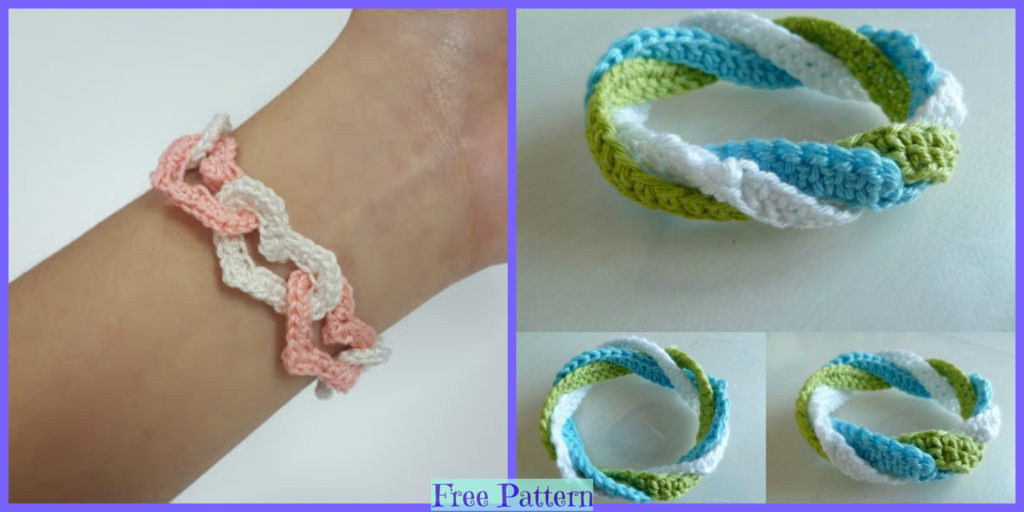 Cute Crochet Bracelets  Free Patterns  DIY 4 EVER