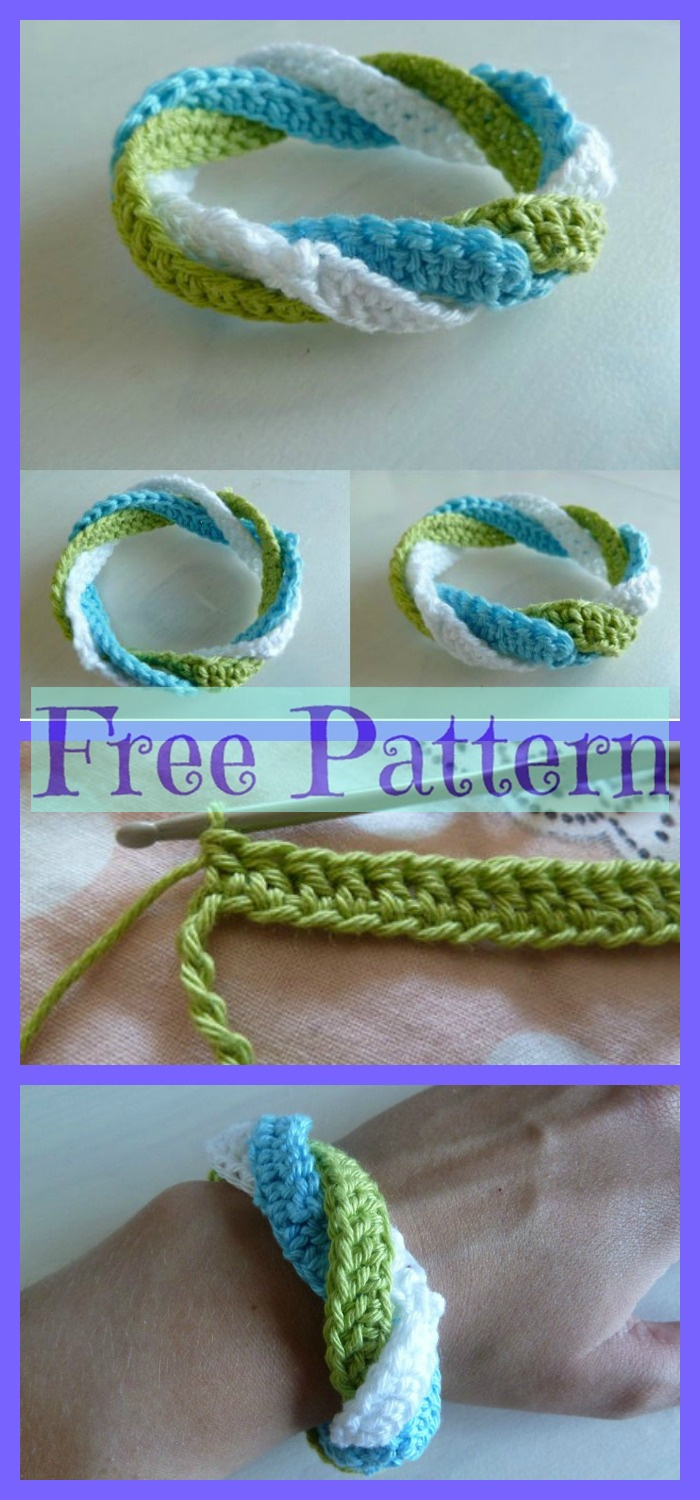 diy4ever-Crochet Bracelets - Free Patterns 